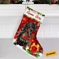 Personalized Dachshund Dog Christmas Stocking OB204 87O53 thumb 1