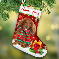 Personalized Dachshund Dog Christmas Stocking OB204 87O53 thumb 1