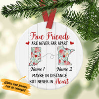 Personalized Besties Mean Long Distance  Ornament SB249 30O34 thumb 1