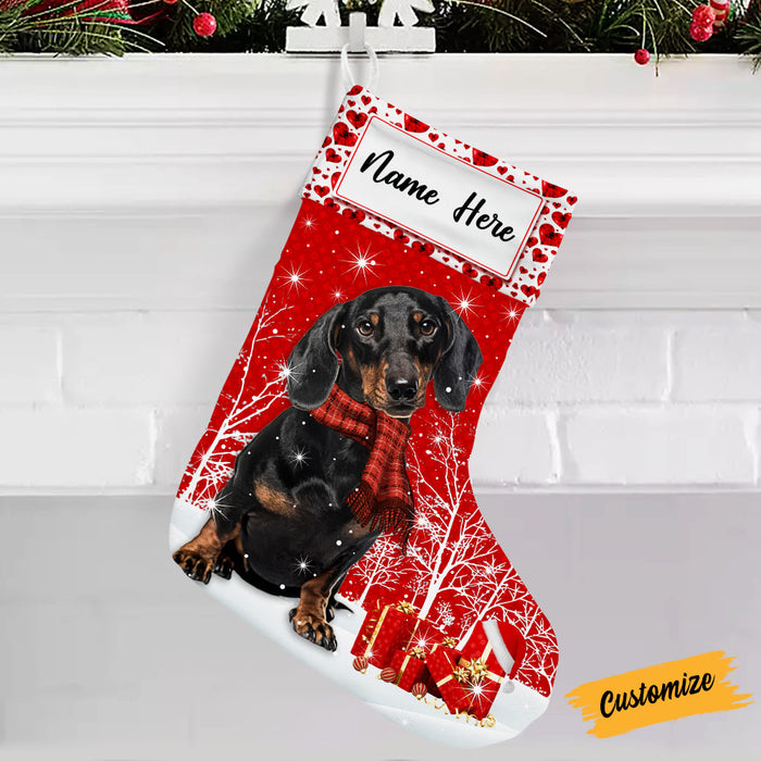 Dogs Personalized Christmas Stocking - Hawaiian Flag –