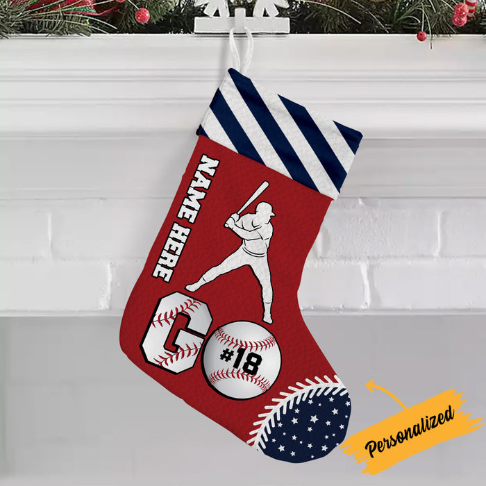 Personalized Baseball Grandson Christmas Stocking OB221 23O36 1