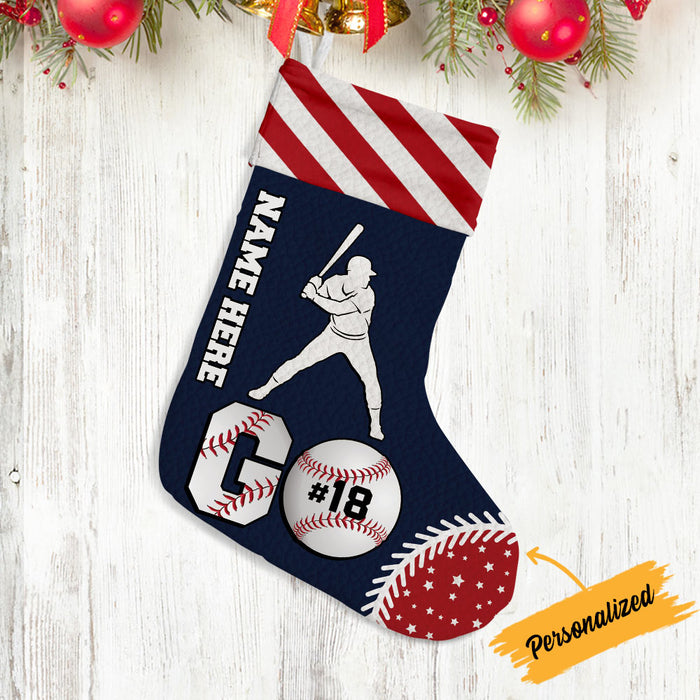 Personalized Baseball Grandson Christmas Stocking OB221 23O36 1