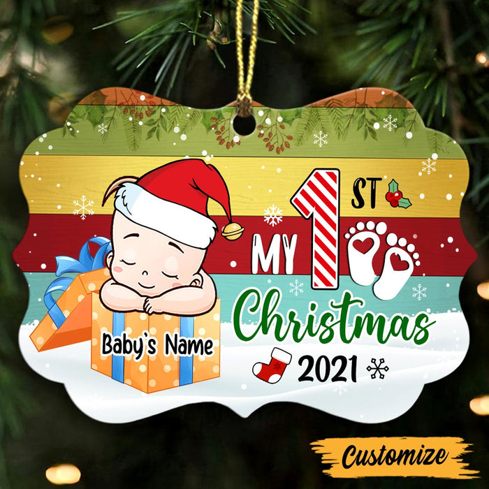 Personalized Baby Kid Present Christmas Benelux Ornament OB213 81O47 1