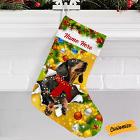 Personalized Dachshund Dog Christmas Stocking OB212 87O53 thumb 1