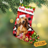 Personalized Dog Dachshund Christmas Stocking OB222 30O58 1