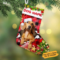 Personalized Dog Dachshund Christmas Stocking OB222 30O58 thumb 1