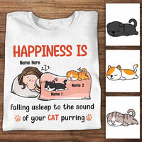 Personalized Cat Mom Sleep T Shirt OB221 81O34 thumb 1