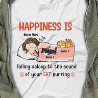 Personalized Cat Mom Sleep T Shirt OB221 81O34 thumb 1