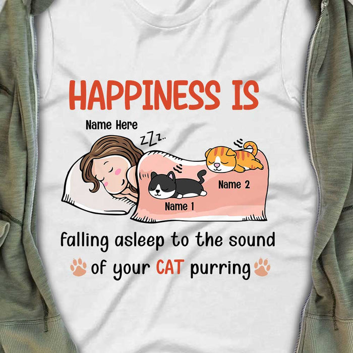 Personalized Cat Mom Sleep T Shirt OB221 81O34 1