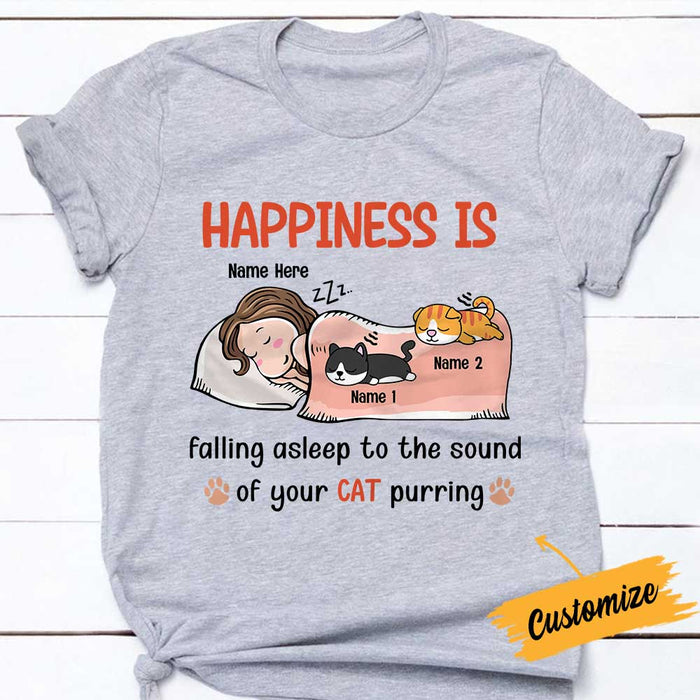 Personalized Cat Mom Sleep T Shirt OB221 81O34 1