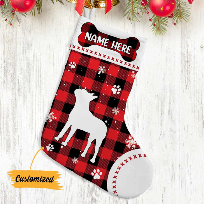 Personalized Dog Christmas Stocking OB212 95O57 1