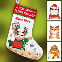 Personalized Christmas Cat Stocking OB221 26O57 thumb 1