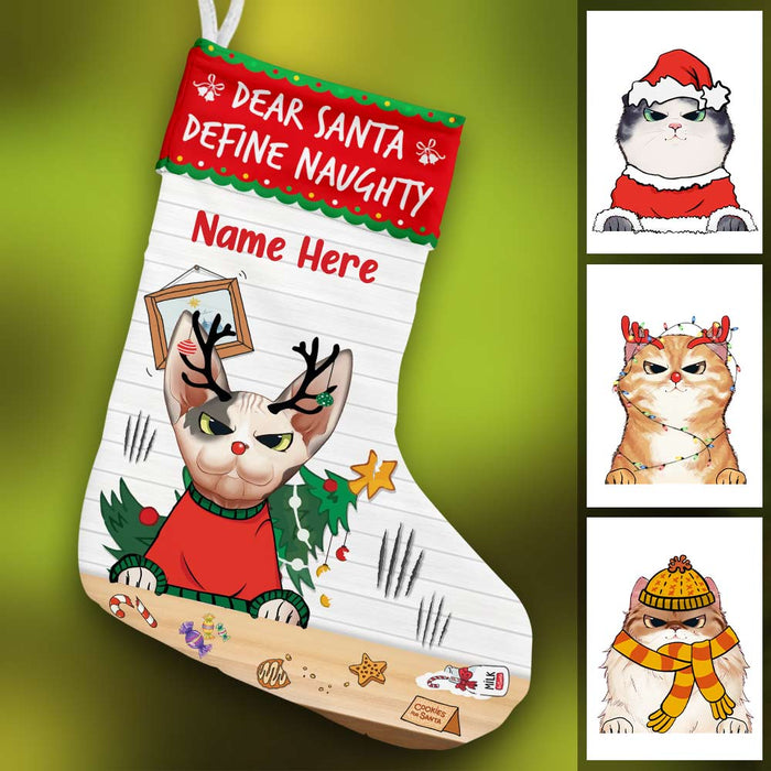 Personalized Christmas Cat Stocking OB221 26O57 1
