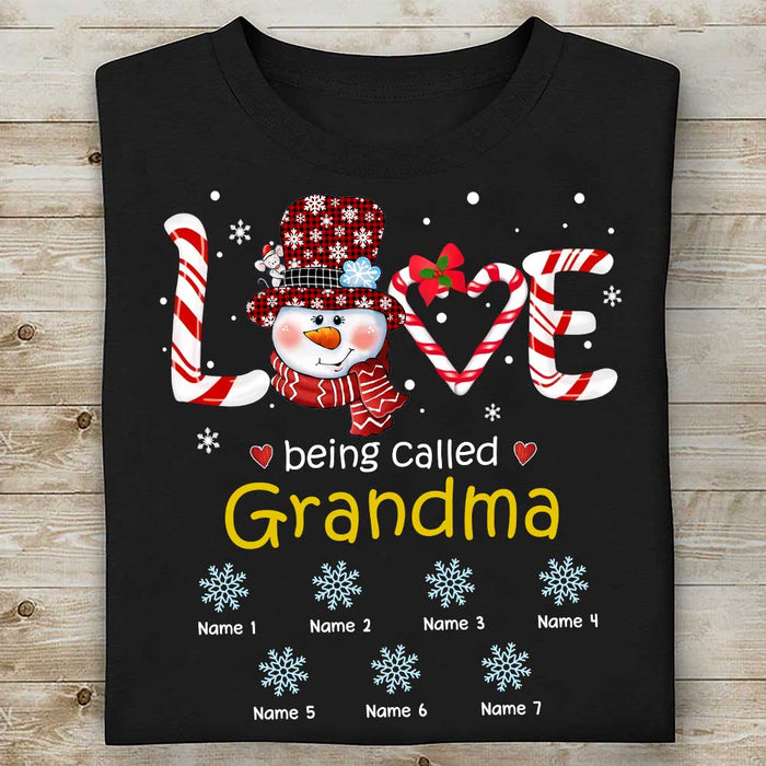Personalized Grandma Christmas T Shirt OB223 30O58 1