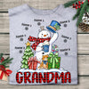 Personalized Grandma Snowman Christmas T Shirt OB224 30O58 1