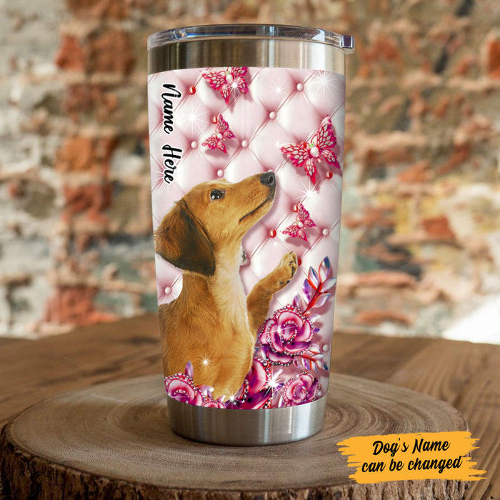 Personalized Dachshund Dog Steel Tumbler OB221 87O53 1