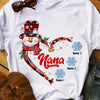 Personalized Mom Grandma Snowman Christmas T Shirt OB222 95O57 1