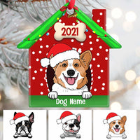 Personalized Dog Christmas House Ornament OB223 81O34 thumb 1