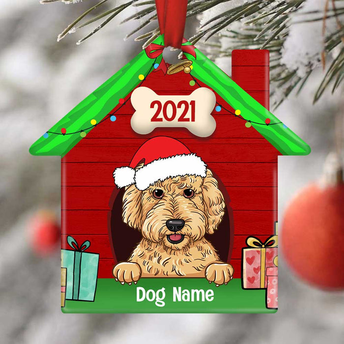 Personalized Dog Christmas House Ornament OB223 81O34 1