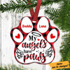 Personalized Cat Dog My Angel Has Paw Paw Ornament OB231 85O57 1