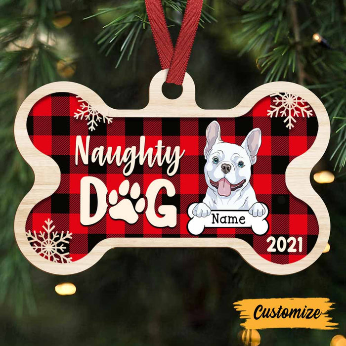 Personalized Good Dog Christmas Bone Ornament OB232 81O47 1
