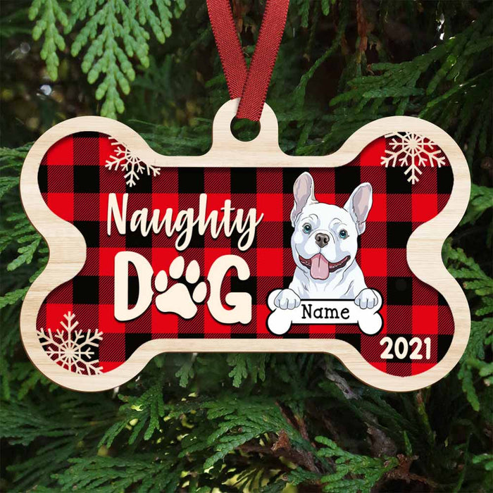 Personalized Good Dog Christmas Bone Ornament OB232 81O47 1