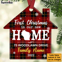 Personalized Family Couple First Christmas New Home Ornament OB223 87O53 thumb 1
