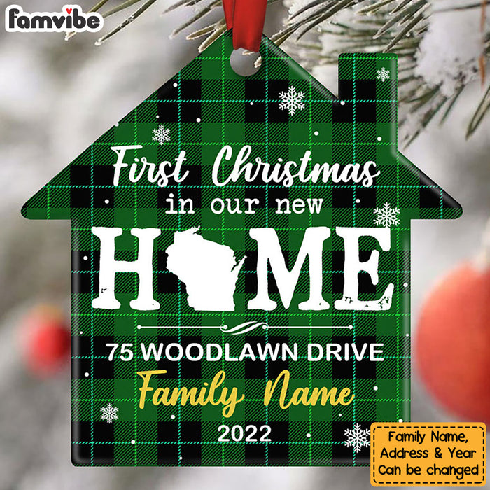 Personalized Family Couple First Christmas New Home Ornament OB223 87O53 1