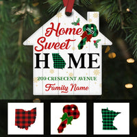 Personalized Family Home Sweet Home Christmas House Ornament OB231 95O36 thumb 1
