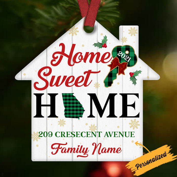 Personalized Family Home Sweet Home Christmas House Ornament OB231 95O36 1