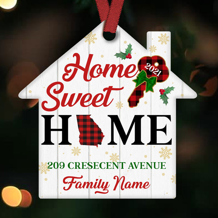 Personalized Family Home Sweet Home Christmas House Ornament OB231 95O36 1