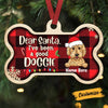 Personalized Dog Christmas Good Doggie Bone Ornament OB263 30O58 1