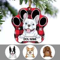 Personalized Christmas Dog Paw Ornament SB301 23O36 thumb 1