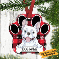 Personalized Christmas Dog Paw Ornament SB301 23O36 thumb 1