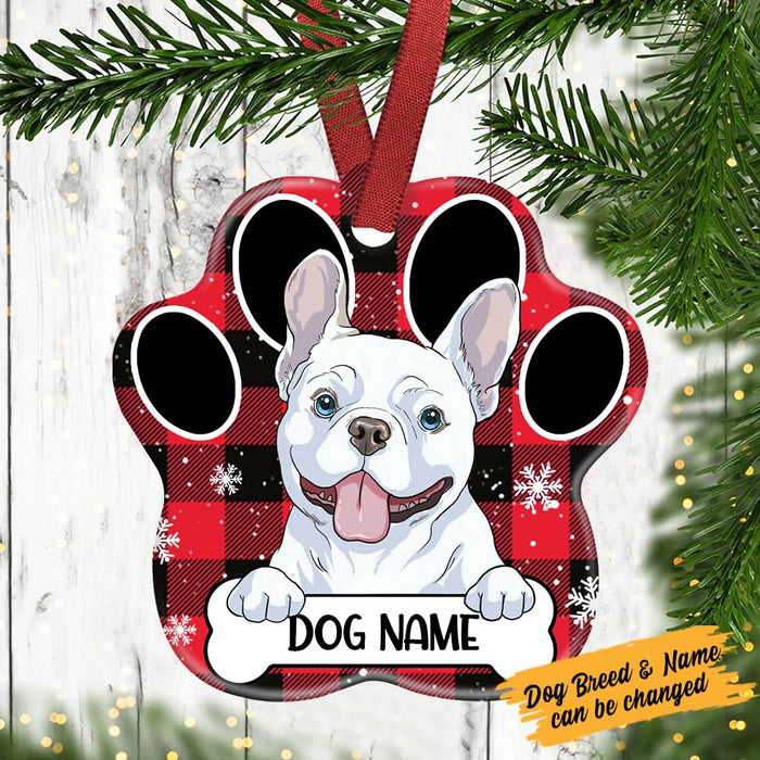 Personalized Christmas Dog Paw Ornament SB301 23O36 1