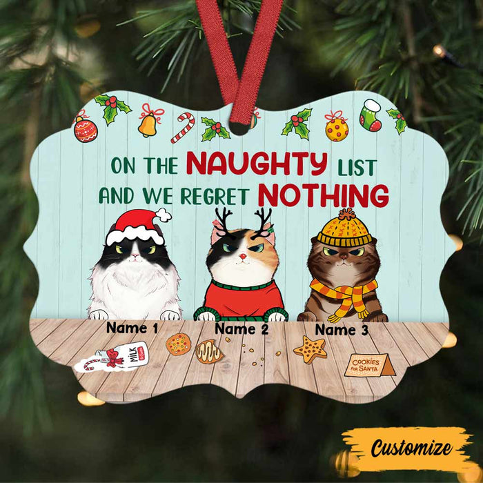 Personalized Christmas Cat Regret Nothing Benelux Ornament OB224 26O57 1