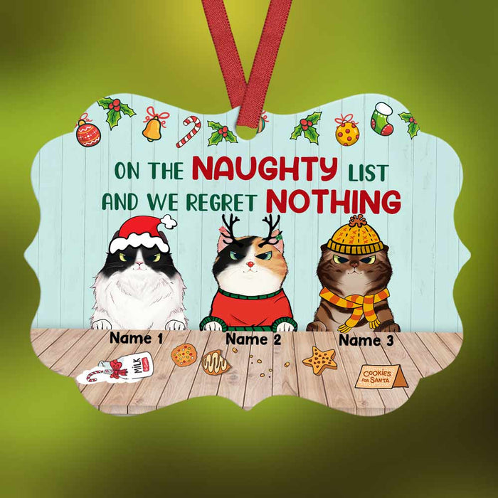 Personalized Christmas Cat Regret Nothing Benelux Ornament OB224 26O57 1