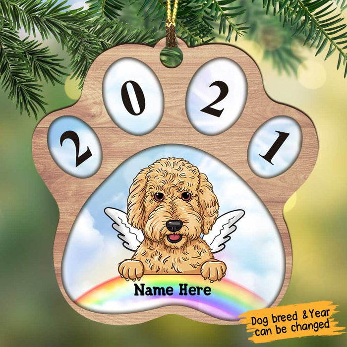 Personalized Memo Dog Paw Ornament OB282 30O58 1
