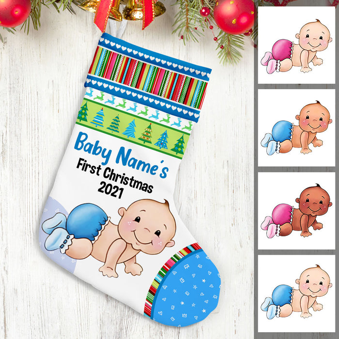 Personalized Baby First Christmas Stocking OB231 23O53 1