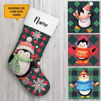 Personalized Christmas Family Penguin Crew Stocking OB233 24O66 thumb 1