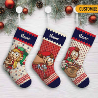 Personalized Christmas Family Elf Crew Stocking OB235 24O66 thumb 1