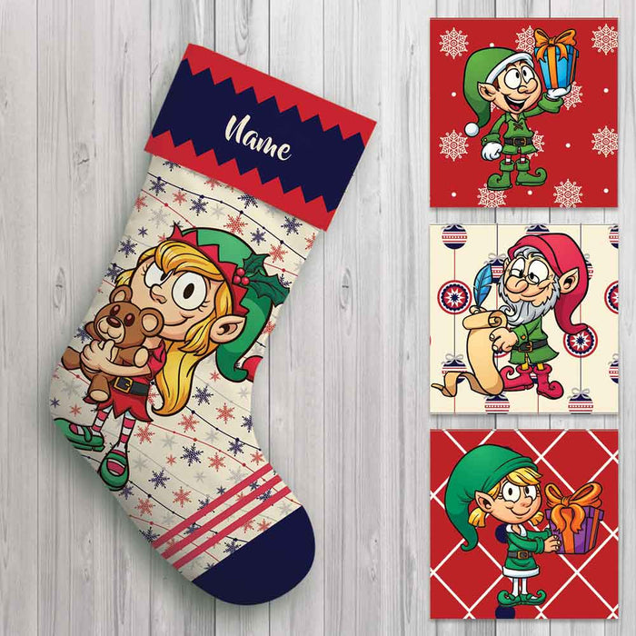 Personalized Christmas Family Elf Crew Stocking OB235 24O66 1