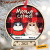 Personalized Cat Christmas Snow Globe Ornament OB264 30O58 1