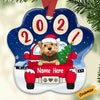Personalized Christmas Dog Paw 2022 Ornament OB251 26O47 1