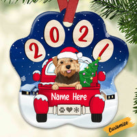 Personalized Christmas Dog Paw 2022 Ornament OB251 26O47 thumb 1