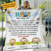 Personalized Grandma Abuela Spanish Blanket AP271 73O53 thumb 1