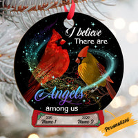 Personalized Grandpa Grandma Mom Dad Memo Angels Are Near Snow Globe Ornament OB252 23O36 thumb 1