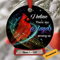 Personalized Grandpa Grandma Mom Dad Memo Angels Are Near Snow Globe Ornament OB252 23O36 thumb 1