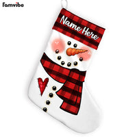 Personalized Snowman Family Christmas Stocking OB283 30O58 thumb 1