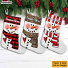 Personalized Snowman Family Christmas Stocking OB283 30O58 1